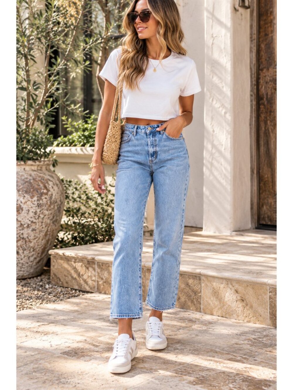 Rollas Classic Straight Ankle Kelly Jean Vintage Blue Designer Distressed 27